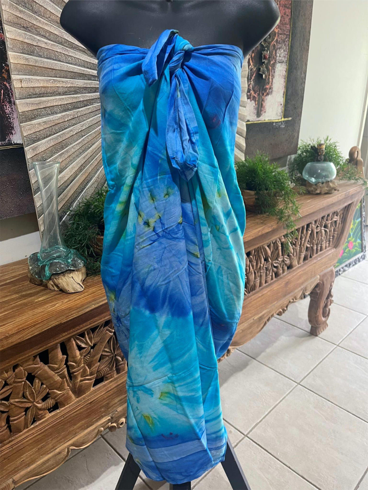 Bali Beach Mumu Sarong - Balinese Sarong Dress - Tie Up Tube Sarong S-XL