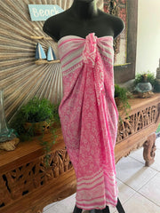 Bali Beach Mumu Sarong - Balinese Sarong Dress - Tie Up Tube Sarong S-XL