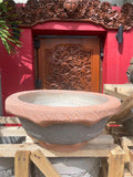NEW Balinese Hand Crafted 2 Tone Cast Concrete Pot - Bali Feature Pot - Bali Pot