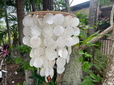 NEW Capiz Shell Mobile or Wind Chime or Pendant Light Shade STUNNING!!