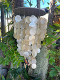 NEW Balinese Capiz Shell Windchime / Mobile - Bali Shell Windchime 30cm wide