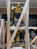 New Balinese Set 2 95cm Raksasa Cast Concrete Statues - Bali Entry Statues