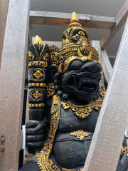 New Balinese Set 2 95cm Raksasa Cast Concrete Statues - Bali Entry Statues