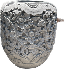 NEW Balinese Master Carved Paras Pot - Unique High Quality Bali FEATURE POT