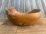 NEW Balinese Hand Crafted Teak Root Wooden Bowl - Bali Teak Wood Bowl 20cm