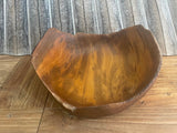 NEW Balinese Hand Crafted Teak Root Wooden Bowl - Bali Teak Wood Bowl 20cm