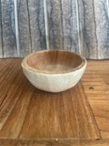 NEW Balinese Hand Crafted Teak Wooden Bowl w/Capiz Shell Trim 7cm