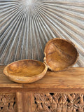 NEW Balinese Hand Crafted Teak Root Wooden Bowl - Bali Teak Wood Bowl 30cm