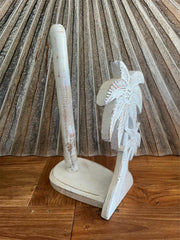 NEW Balinese Hand Crafted & Carved Palm Tree Paper Towel Holder - 3 Colours