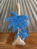 NEW Balinese Hand Crafted & Carved Palm Tree Paper Towel Holder - 3 Colours
