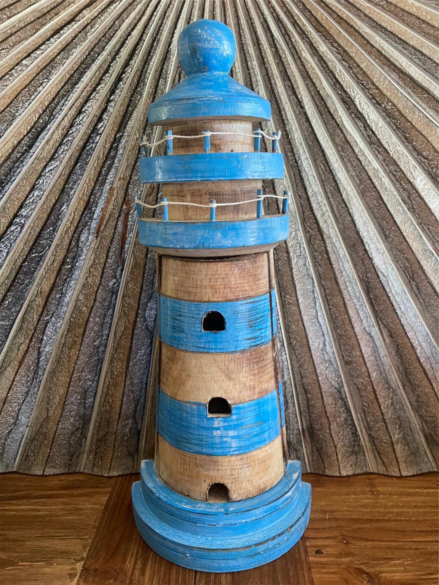 NEW Balinese Handmade Lighthouse Key Holder  -  Bali BOHO - Bali Homewares