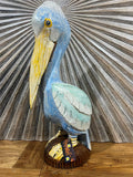 NEW Balinese Hand Carved & Crafted Pelican Sculpture - Carved Pelican 2 Colours