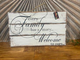 NEW Balinese Hand Crafted FAMILY Sign - Bali FAMILY has a Story Wall Art Sign