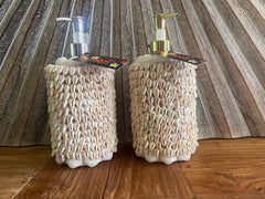 NEW Balinese Shell Soap or Body Lotions Dispenser - Bali BOHO Style Homewares