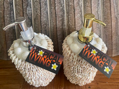 NEW Balinese Shell Soap or Body Lotions Dispenser - Bali BOHO Style Homewares