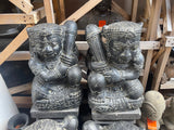 NEW Balinese Cast Concrete Set 2 Temple Guard Statue - Bali Garden Art -