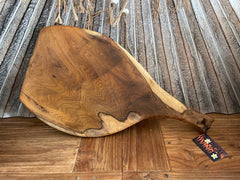 NEW Balinese Quality TEAK Wood Hand Crafted Platter - Bali Carved Tapas Platter