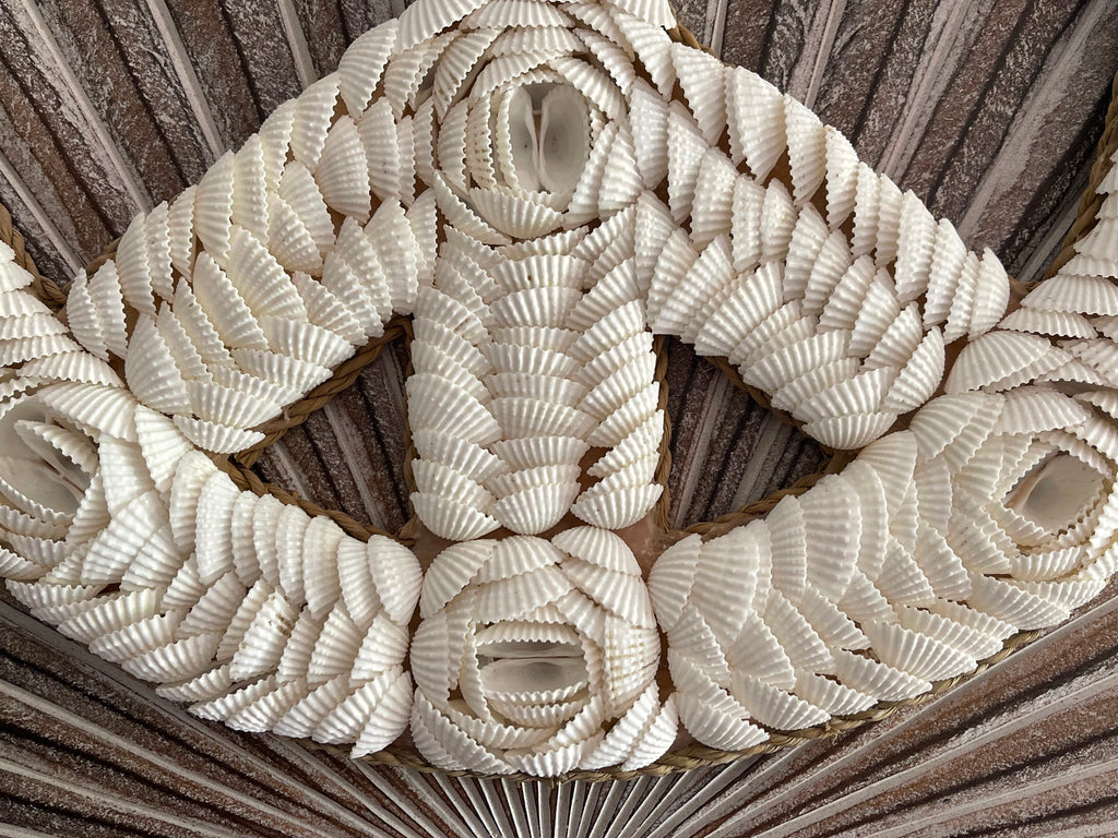 NEW Balinese Handmade Shell Peace Sign Wall Art - Bali Peace Wall Art ...