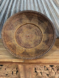 Balinese Hand Woven Rattan Open Basket  2 colours available - Rattan Bali Basket