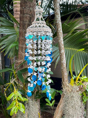 NEW Balinese Shell & Butterfly Windchime / Mobile - Bali Shell Mobile / Chime