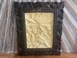 NEW Balinese Hand Crafted Tropical Wall Panel w/Bali Carved Frame - STUNNING!!