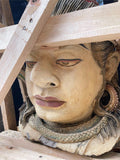 NEW Balinese Cast Shiva Head Sculpture - Traditional Balinese Statue - Bali Art