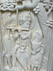 NEW Balinese Hand Crafted Krisna Wall Relief STUNNING! 60x100cm - Bali Relief