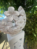Balinese Frangipani Bowl / Ball on Pillar - Bali Garden Art - Balinese Feature