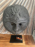 NEW Indonesian Hand Carved Wood Primitive Mask on Stand - TIMOR ART - Bali Art