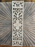 Balinese Hand Carved MDF Mandala Wall Panel 25x100cm - Bali Wall Art