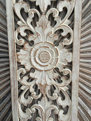 Balinese Hand Carved MDF Mandala Wall Panel 25x100cm - Bali Wall Art