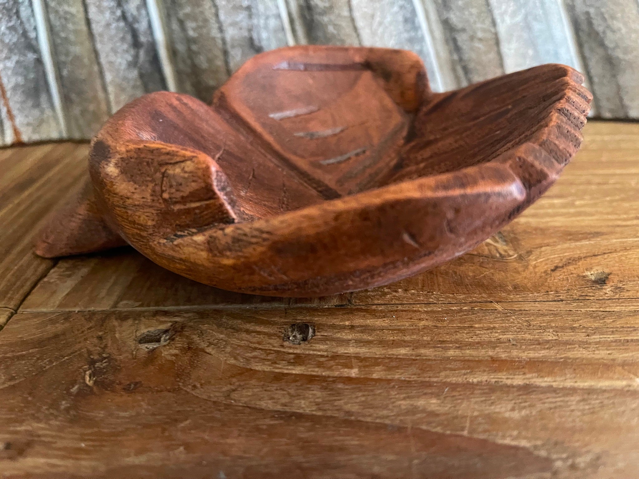 NEW Balinese Hand Carved Wood Praying Hands Bowl - Praying Hands Trinket Holder