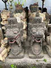 Balinese Hand Crafted Paras Dragon Head Statue - Bali Dragon Statue