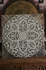 New Balinese Carved MANDALA / TROPICAL WALL PANELS - BALI WALL ART - Mandala Art