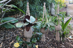 NEW Balinese Handmade Macrame Hanging Pot Holder S, M or L