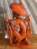 NEW Balinese Traditional Hand Carved Wood Rice Farmer Sculpture - Bali Art