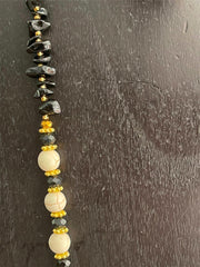 NEW Hand Crafted Balinese Bead, Turquoise Chip & Tree of Life Necklace w/Tassel