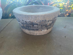 NEW Balinese Hand Crafted Marble Chip Pot - Balinese Pot - Bali Garden Pots S