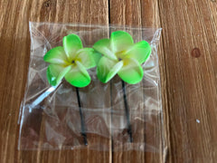 NEW Frangipani Bobby Pins MANY COLOURS - Balinese Hair Accessories - GREAT GIFT