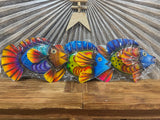 NEW Balinese Hand Crafted Metal Fish Wall Art - Bali Fish Metal Wall Art