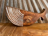 NEW Balinese Hand Carved Wooden Set of 2 Whales - Wooden Whale with Calf
