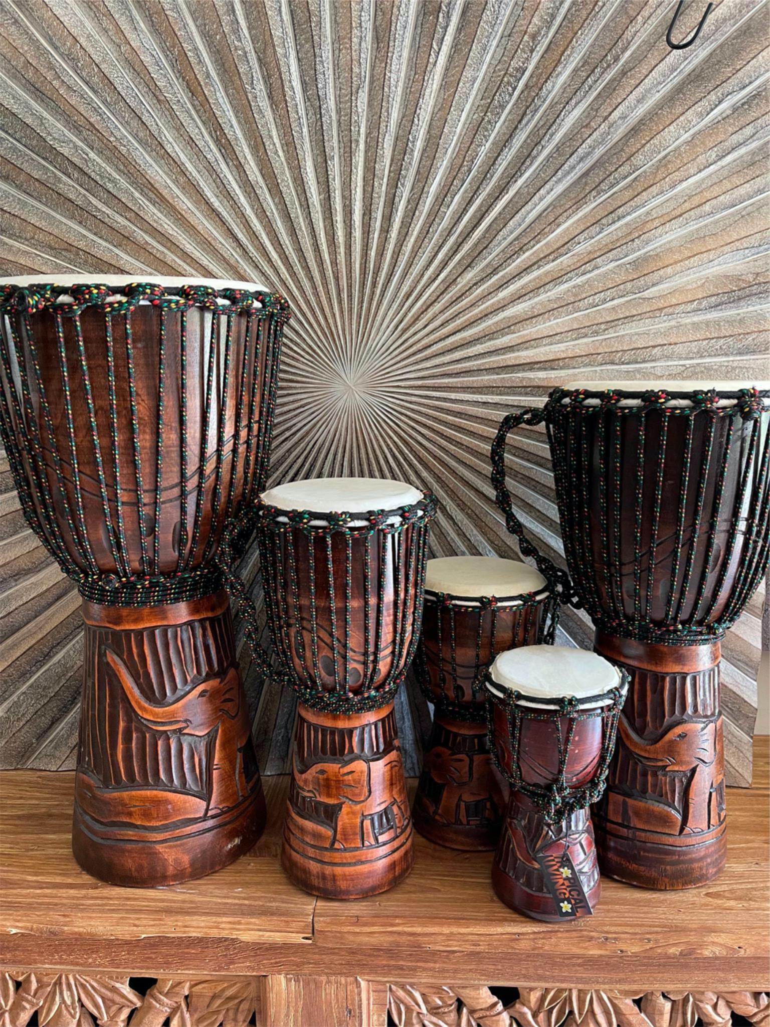 NEW Djembe Drum - 60cm Tall Bongo Drum - Authentic Musical Instrument ...