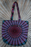 NEW Bali Mandala Tote Bag with Zipper & Side Pocket - Pretty Bali Bag