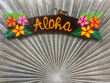 NEW Balinese Hand Crafted & Carved ALOHA Sign - Tropical Island Bali Bar Sign