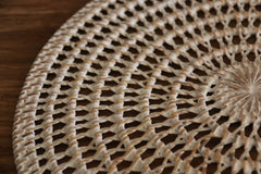 NEW Bali Woven Rattan Placemat - Balinese Rattan Placemat 1 Pce