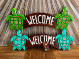 NEW Balinese Hand Crafted & Carved WELCOME Sign - Tropical Island WELCOME Sign