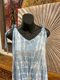 NEW Ladies Rayon/Cotton Bali Dress - Tie strap maxi dress - ONE SIZE 10-14