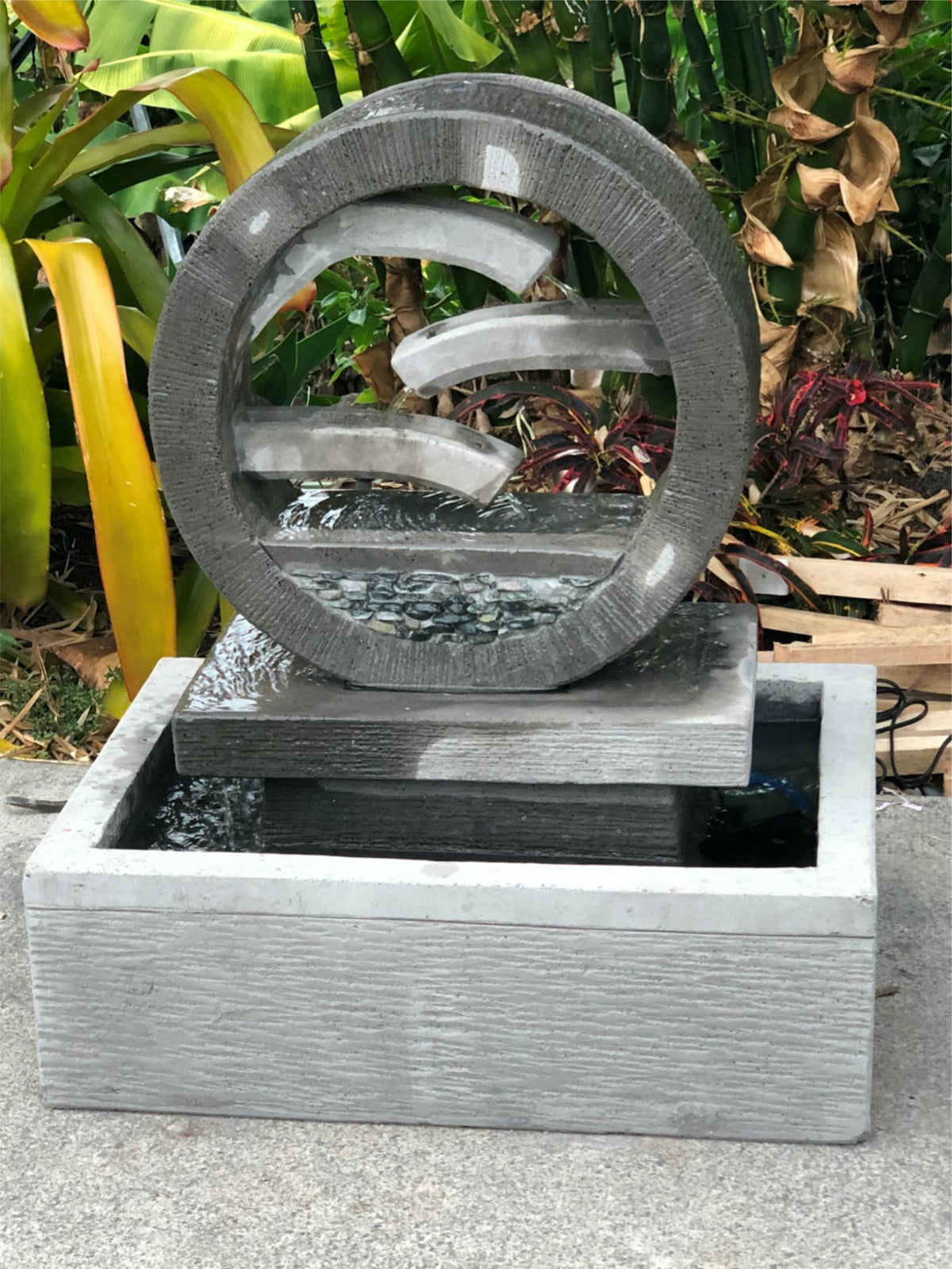 Bali Cascading Wheel Style Water Feature - Balinese Garden Water Feature