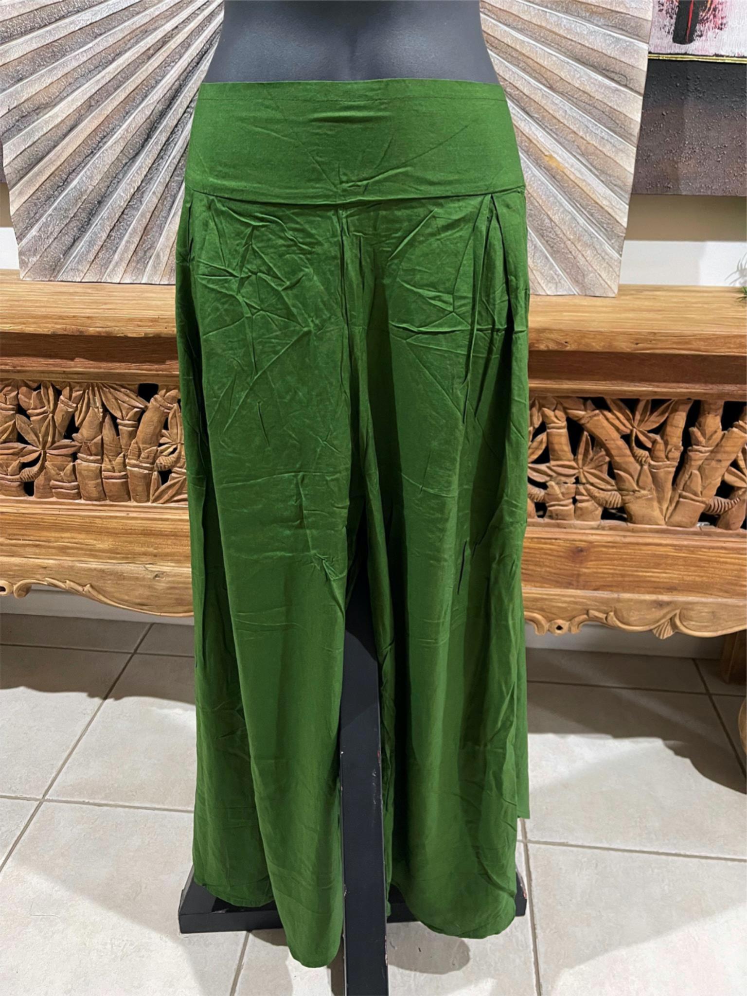 Ladies Bali Capri Pants w/Leg Split - Elastic Back Waist, Cool & Comfo –  Tropical Living QLD