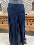 Ladies Bali Capri Pants w/Leg Split - Elastic Back Waist, Cool & Comfortable!!